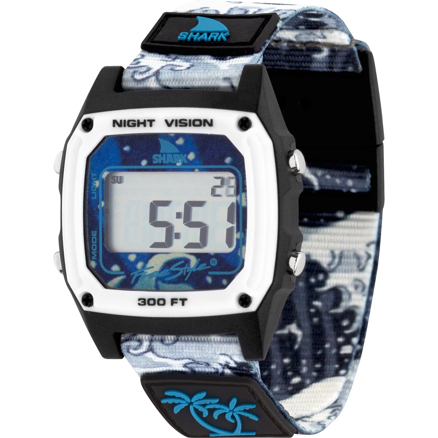 LUKE DAVIS SIGNATURE SHARK CLASSIC CLIP WHITE WAVE