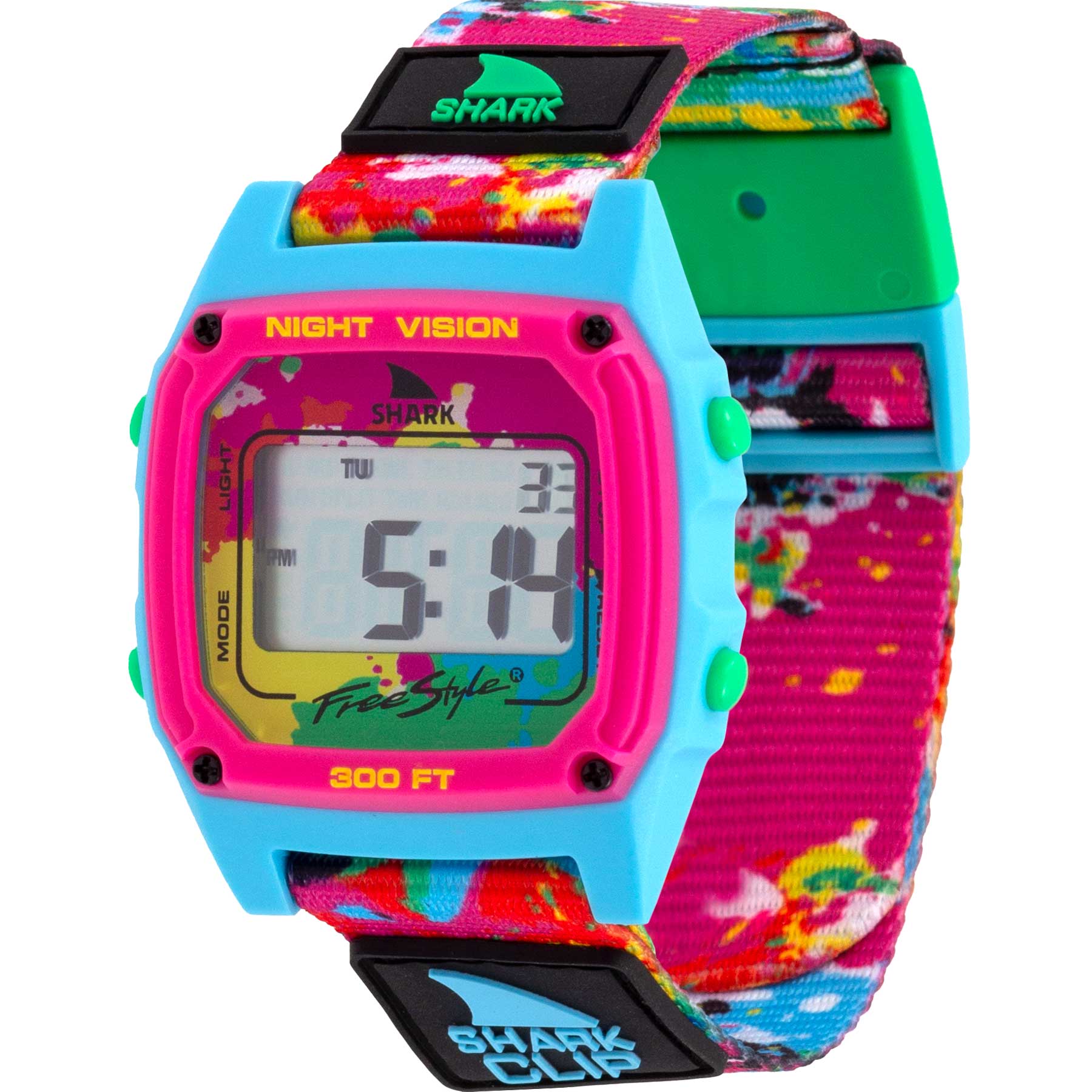 Shark Classic - Strap Kit - Clip - Neon Splatter - Image 2